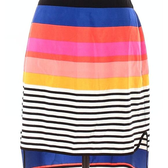 ASOS Women's Multicolor Striped High-Low Skirt - Size 10 - Picture 2 of 7